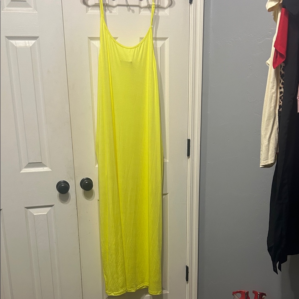Vibrant Yellow Maxi Dress